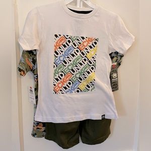 Eckō Unldt Boys Size 5 T-Shirt and Shorts